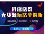蟹老板·抖音无货源店群超级攻略:不发视频,不开直播,只玩转店铺自身流量-则成副业项目资源站