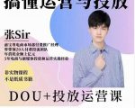 张sir的dou+投放运营课:搞懂运营与投放,全面提升账号的流量运营效率-则成副业项目资源站