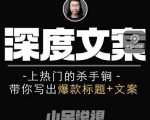小呆短视频深度文案课，上热门的杀手锏，带你写出爆款标题+文案-则成副业项目资源站