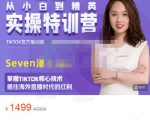 Seven漆:国内&TIKTOK短视频直播训练营，全球直播带货的风口赶紧乘风掘金-则成副业项目资源站
