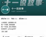 十一说故事·故事性中视频，观众快速共鸣从而快速变现的中视频玩法-则成副业项目资源站