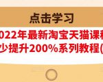 樊剑2022年最新淘宝天猫课程-转化率至少提升200%系列教程(高级)-则成副业项目资源站