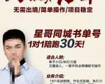 星哥同城教育书单号课程，无需出境简单操作项目稳定-则成副业项目资源站