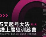 大播·五天起号魔鬼训练营，告别光学不练，逼自己上车，成败与否，5天拿到结果-则成副业项目资源站