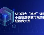 SEO四大“神补”训练营,小白快速获取可观的谷歌流量,轻松做外贸-则成副业项目资源站