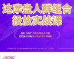 阿呆电商·达摩盘人群组合投放实战课,你以为推广不赚钱是技术问题,其实是你没有选好高价值消费客群-则成副业项目资源站