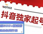 抖音独家起号，一天引流500+精准粉，适合各类行业（9节视频课）-则成副业项目资源站