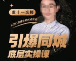 董十一·引爆同城底层实操课,短视频+模板+直播+矩阵+投放,一套可复制的同城短视频打法-则成副业项目资源站