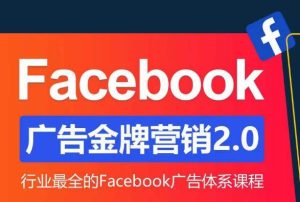 Facebook广告营销体系化教程，Facebook广告金牌营销2.0，行业最全的Facebook广告体系课程-则成副业项目资源站