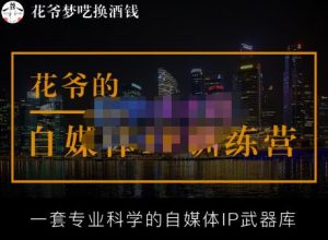 花爷的自媒体IP训练营【14期】,一套专业科学的自媒体IP武器库(更新2023年3月)-则成副业项目资源站