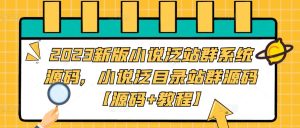2023新版小说泛站群系统源码，小说泛目录站群源码【源码+教程】-则成副业项目资源站