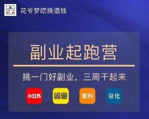 花爷-副业起跑营第2期，挑一门好副业，三周干起来（闲鱼｜小红书｜量化｜套利）-则成副业项目资源站