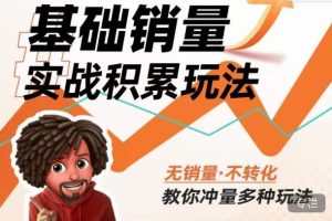 内功丨淘系基础销量实战积累玩法，无销量·不转化，教你冲量多种玩法-则成副业项目资源站