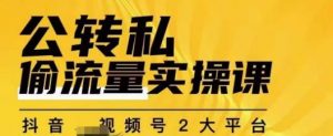 群响公转私偷流量实操课，致力于拥有更多自持，持续，稳定，精准的私域流量！-则成副业项目资源站