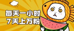 暴力涨粉项目:每天一小时,七天上万粉【揭秘】-则成副业项目资源站