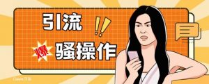 最新引流骚操作，单账号日引50-100，简单粗暴，适合于小白各行各业都可以进行操作，精准粉丝加到爆-则成副业项目资源站