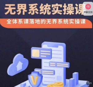 老衲·无界系统实操课,全体系落地无界改版后选择、出价、高投产做付费引流-则成副业项目资源站