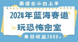 2024年蓝海赛道玩恐怖密室日入2000+，无需露脸，不要担心不会玩游戏，小白直接上手，保姆式教学【揭秘】-则成副业项目资源站