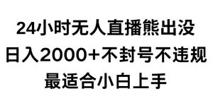 快手24小时无人直播熊出没,不封直播间,不违规,日入2000+,最适合小白上手,保姆式教学【揭秘】-则成副业项目资源站