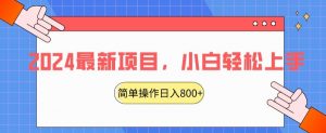 2024最新项目，红娘项目，简单操作轻松日入800+【揭秘】-则成副业项目资源站