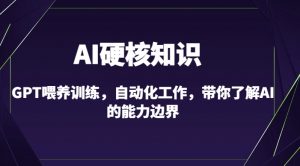 AI硬核知识-GPT喂养训练,自动化工作,带你了解AI的能力边界(10节课)-则成副业项目资源站