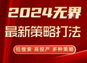 2024无界最新策略打法,拉搜索,高投产,多种策略-则成副业项目资源站