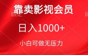 靠卖影视会员,日入1000+,落地保姆级教程,新手可学【揭秘】-则成副业项目资源站