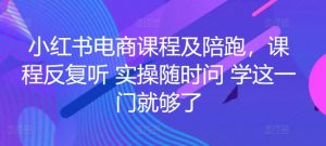 小红书电商课程及陪跑,课程反复听 实操随时问 学这一门就够了-则成副业项目资源站