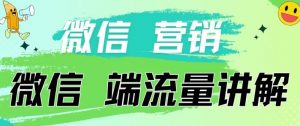 4.19日内部分享《微信营销流量端口》微信付费投流【揭秘】-则成副业项目资源站