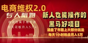电商维权 4.0 如何做到月入 5 万+每天 1 小时新人也能快速上手【仅揭秘】-则成副业项目资源站