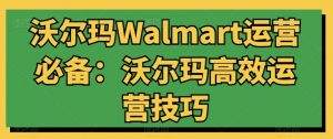 沃尔玛Walmart运营必备:沃尔玛高效运营技巧-则成副业项目资源站