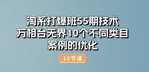 淘系打爆班55期技术:万相台无界10个不同类目案例的优化(10节)-则成副业项目资源站