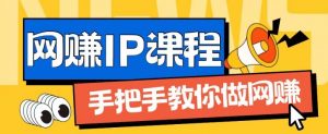 ip合伙人打造1.0,从0到1教你做网创,实现月入过万【揭秘】-则成副业项目资源站