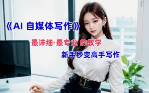 AI自媒体文章创作全网最详细教程,新手秒变写作高手,多方位发展-则成副业项目资源站