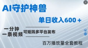 制作各省守护神，100多W播放量的视频只需要1分钟就能完成【揭秘】-则成副业项目资源站