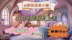 ai原创治愈小屋,小白也能轻松上手,一发即火,篇篇10w+【揭秘】-则成副业项目资源站