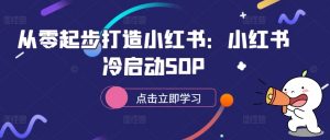 从零起步打造小红书:小红书冷启动SOP-则成副业项目资源站