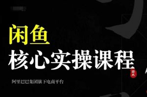 2024闲鱼核心实操课程,从养号、选品、发布、销售,教你做一个出单的闲鱼号-则成副业项目资源站