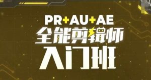 PR+AU+AE全能剪辑师入门班，剪辑入门必学课程-则成副业项目资源站