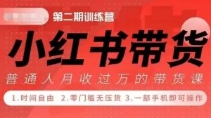 小Red书带货42天训练营 2.0版,宝妈+自由职+上班族+大学生,提高副业收入的大红利项目-则成副业项目资源站