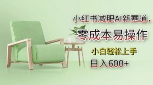 小红书减肥AI新赛道,零成本易操作,日入多张,小白轻松上手【揭秘】-则成副业项目资源站