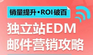 销量提升•ROI破百 独立站EDM邮件营销攻略，如何通过邮件营销每年获得100万美金销售额!-则成副业项目资源站