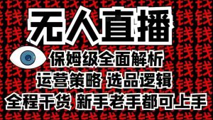 2025无人直播这么做就对了，保姆级全面解析，全程干货，新手老手都可上手-则成副业项目资源站