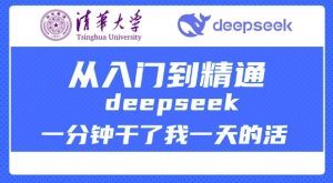 清华大学讲DeepSeek最全教程，从入门到精通，deepseek一分钟干了我一天的活-则成副业项目资源站