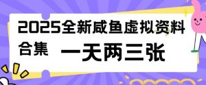 2025全新闲鱼虚拟资料项目合集，成本低，操作简单，一天两三张-则成副业项目资源站