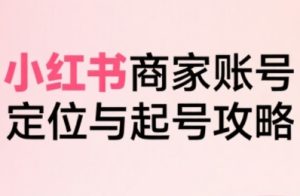小红书电商全链路实战从定位到爆单,系统拆解小红书商家起号全流程(更新)-则成副业项目资源站