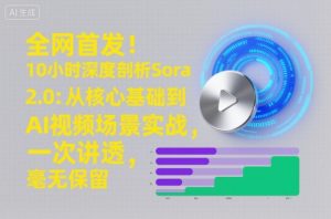 全网首发！10小时深度剖析Sora 2.0：从核心基础到AI视频场景实战，一次讲透，毫无保留-则成副业项目资源站