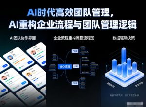 AI时代高效团队管理，AI重构企业流程与团队管理逻辑-则成副业项目资源站