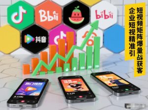 企业短视频精准引流矩阵获客，短视频矩阵爆量战法-则成副业项目资源站