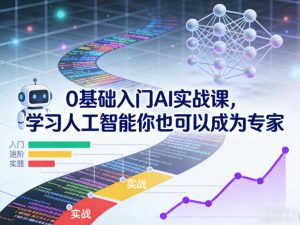 0基础入门AI实战课，学习人工智能你也可以成为专家-则成副业项目资源站